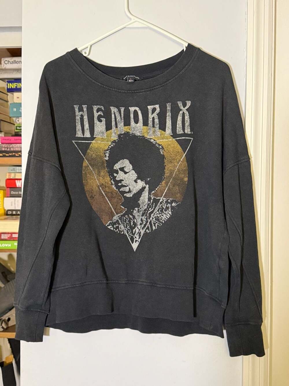 Rock & Republic Jimi Hendrix Graphic Sweatshirt Size L Black